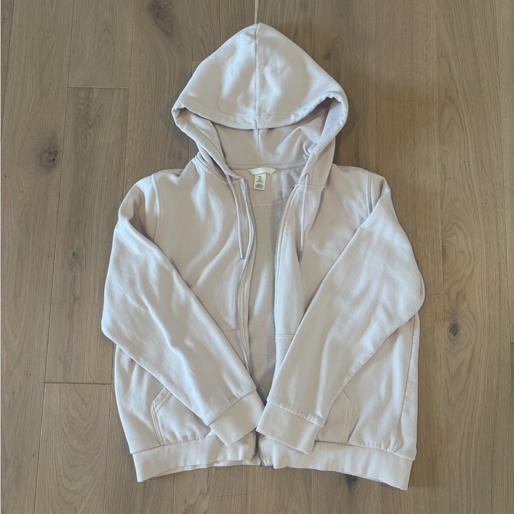 Soft Pink Hoodie Jacket